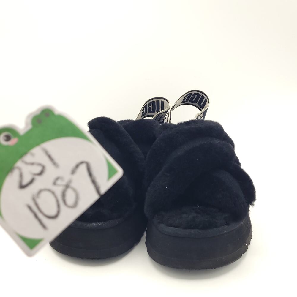 Ugg Disco Cross Platform Slide Slingback Slipper Sandal Black women's size 7 - Picture 8 of 9